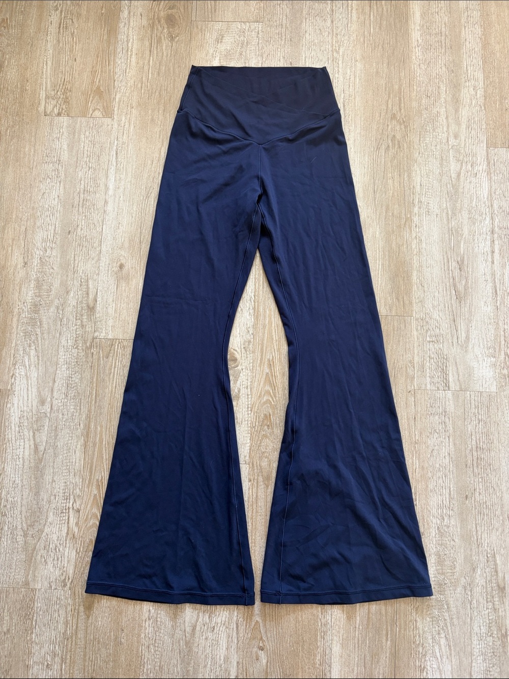 Aerie High Rise Navy Flare Yoga Pants